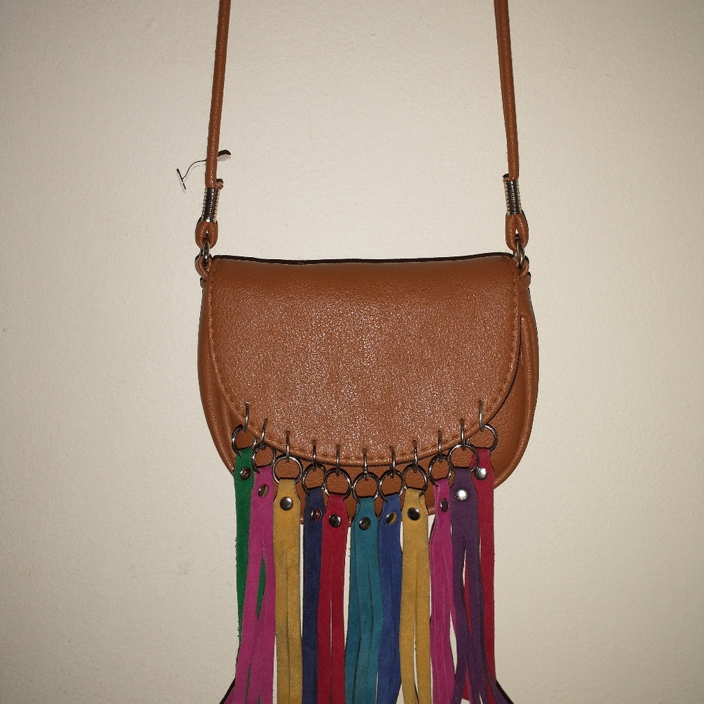 Mini cross body fringe bag. New. - Picture 2 of 5